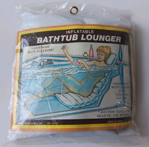 Vtg inflatable bathtub lounger - inflatable,