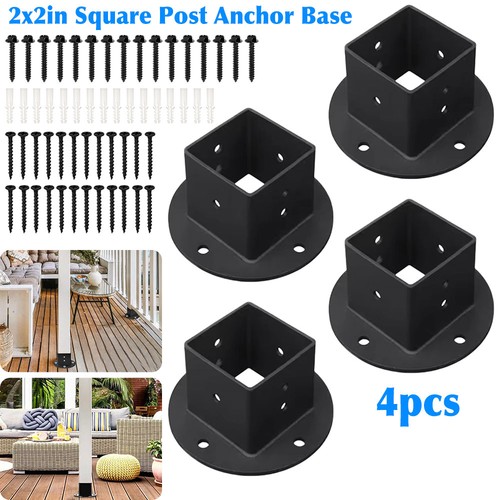 4pcs 50mm square post - post, anchor