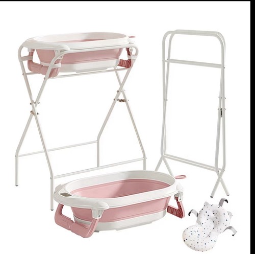 Tri fold baby bath - baby, stand