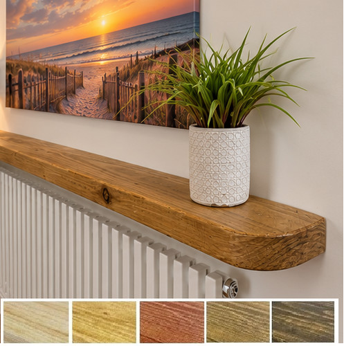 Radiator shelf wooden rustic - shelf,