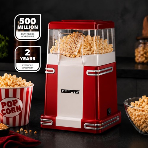 Geepas 1200w hot air popcorn - geepas,