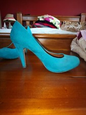 Faith green teal court shoes work, party wedding heels Size 40