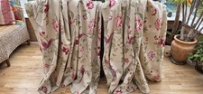LAURA ASHLEY SUMMER PALACE LINED CURTAINS  48" DROP BY 85" WIDTH