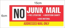 No Junk Mail, No Cold Callers