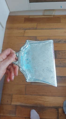 Silver plated crumb catcher - plated,
