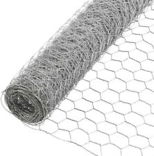 10m Galvanised Wire Mesh Fence Aviary Rabbit Hutch Chicken Run Netting Plant