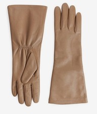 ARKET camel brown long leather