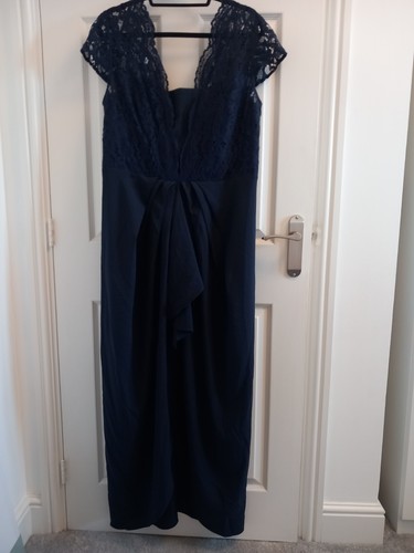 Navy evening dress size - dress,