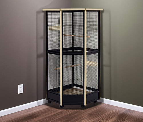 Bird aviary cage tall - bird, corner