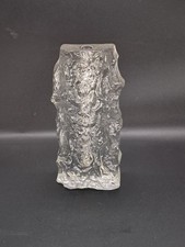 Glass Single Stem Vase Bark