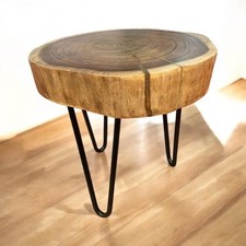 Round Wooden Table Stool Teak