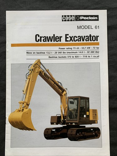 Case poclain crawler - poclain,