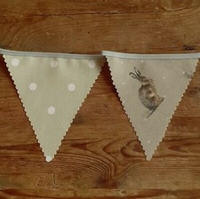 Handmade fabric bunting - handmade,
