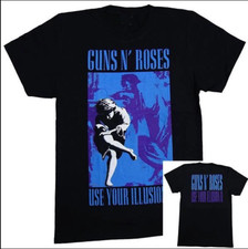 Guns N' Roses Use Your Illusion Blue T-shirt, size S-5XL