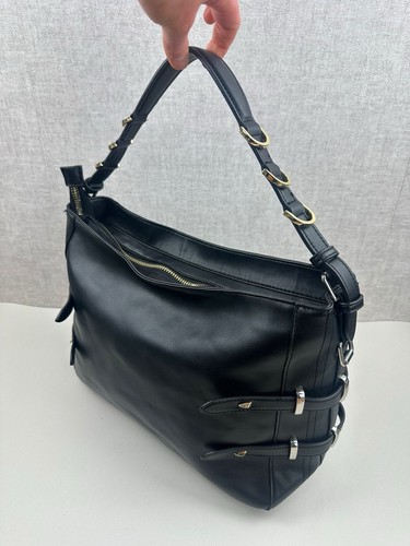 Zara black faux leather - faux,