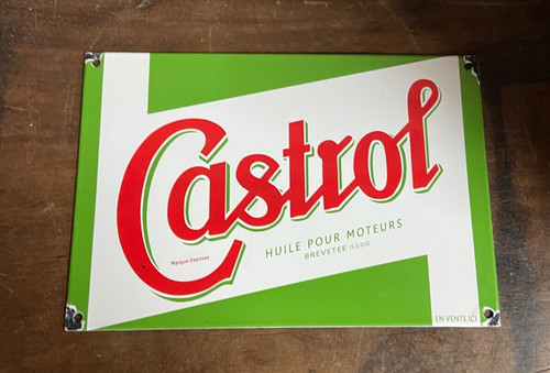 Castrol enamel sign - sign, motoring