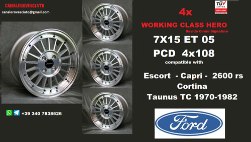 Alloy wheels inch 4x108 - 15,