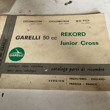 Garelli 50cc Rekord and Junior Cross Parts Catalogue