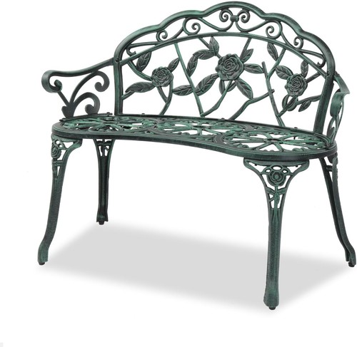Cast aluminium garden bench - cast,
