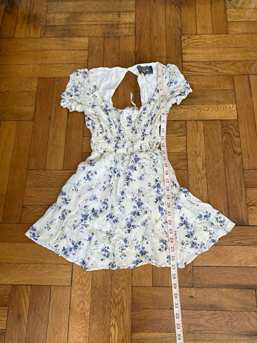 Reformation ivory blue floral - ivory,