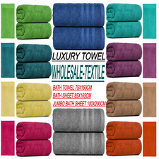 2X Large Jumbo Bath Sheet Towels 100% Egyptian Cotton Super Soft XXL Bath Towels