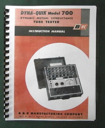 Dyna quick 700 tube tester - b&k,
