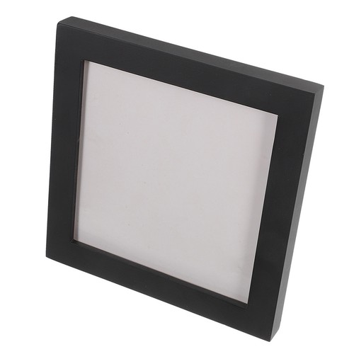 Black wooden frame display - cd,
