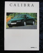 Opel Calibra brochure 8.1993 models: 2.0i and 2.0i 4x4, V6, Calibra Turbo