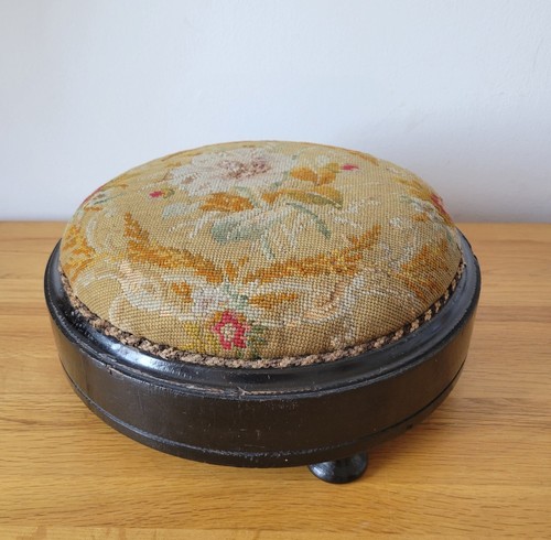 Antique victorian footstool - victorian,