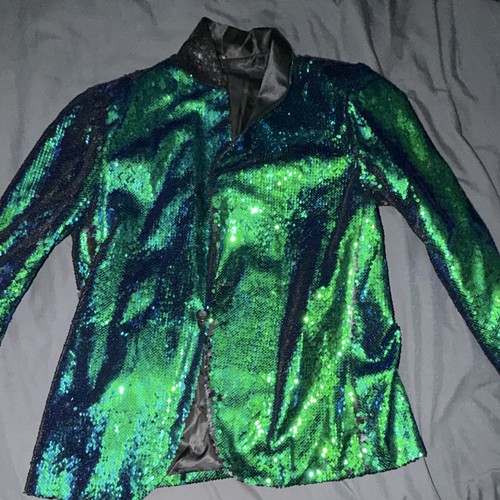 Men green blue sequin - green/blue,
