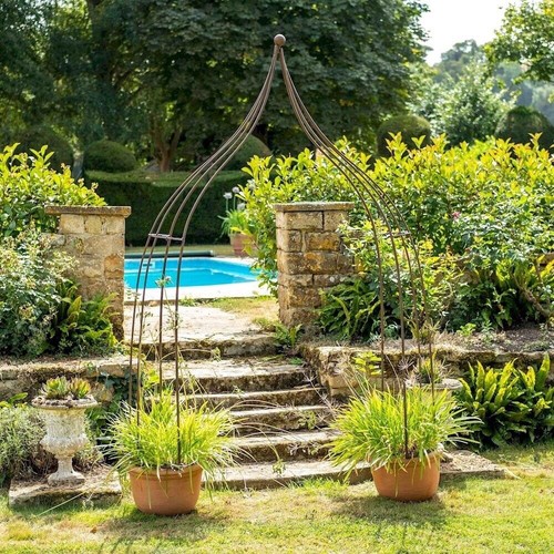 Metal garden arch shabby chic - garden,