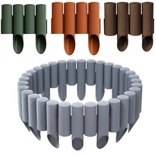 Garden Palisade Border Edging Lawn Edge Cellfast Wood Texture Weatherproof Solid