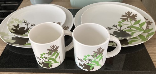 Melamine set side and - melamine, of