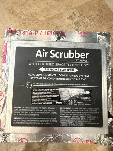 Aerus air scrubber duct - air,