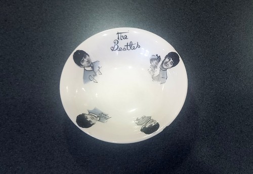 Beatles china cereal bowl - beatles,