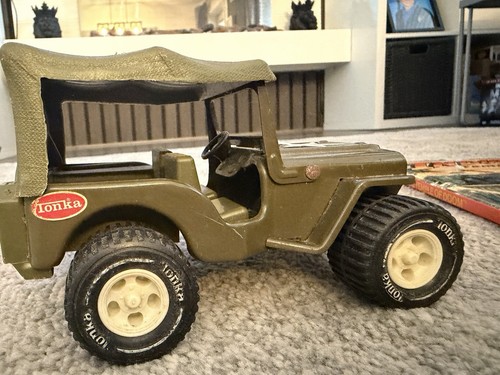 Vintage rare tonka army jeep - vintage,