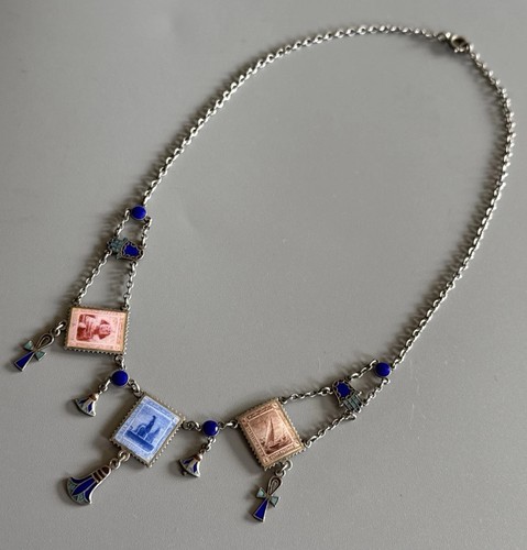 Rare antique art deco egyptian - art,