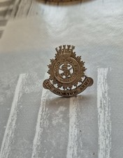 Vintage Salvation Army Blood and Fire Metal Uniform Cap Badge