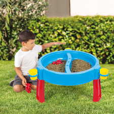 Water Sand Activity Table Childrens Kids Outdoor Garden Playset Toy - Blue