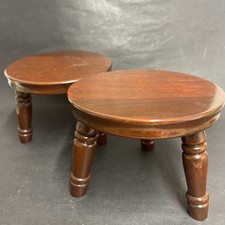 Pair of Vintage Wooden Small