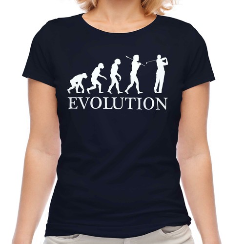 Golfer evolution man ladies - golfer,