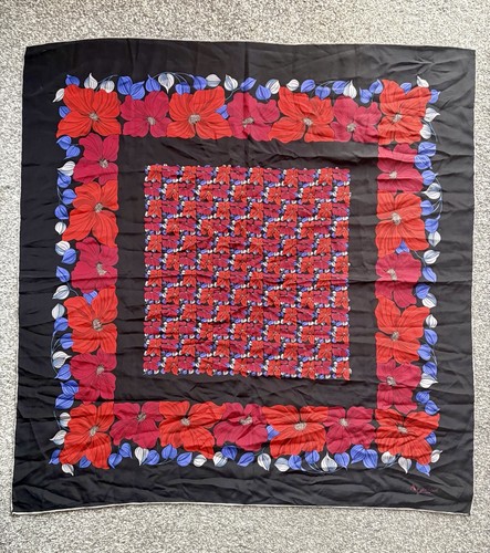 Aquascutum floral silk scarf - floral,