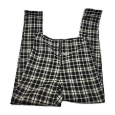 Zara Black Cream Check Fitted