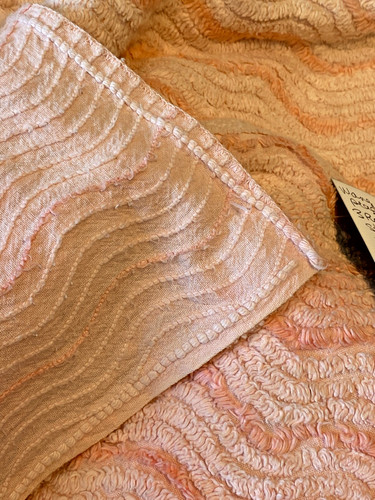 Peachy pink two tone cotton - pink,