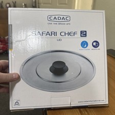 Cadac Safari Chef 30 Lid Stainless Steel With Heat Resistant Handle 6540-700 New