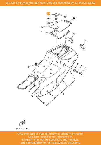 Yamaha pin 90249 06191 - 90249-06191, oem