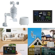Professional Weather Station Wireless with Rain Gauge and Wind Speed/Direction