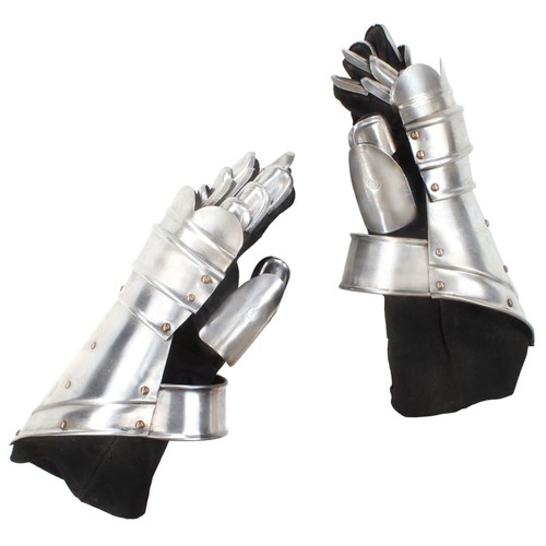 Medieval knight gauntlets larp - medieval,
