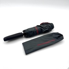 Porsche Short Handle Umbrella w/ Auto Open – Red Logo, Compact & Durable