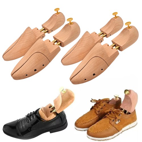Pair wood men shoe - 1,